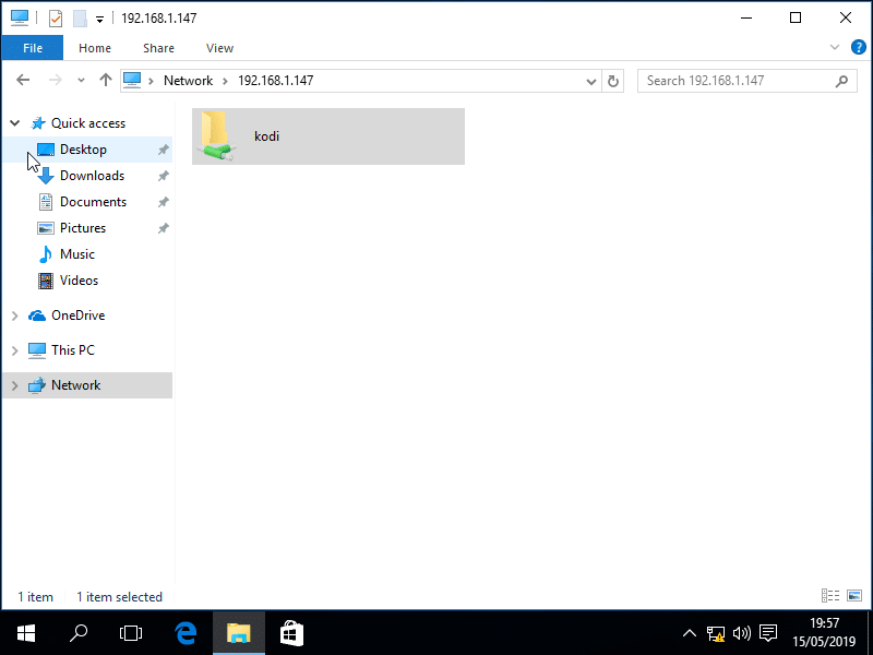 kodi mac address for network shares