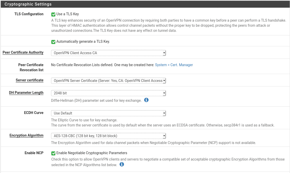 openvpn pfsense